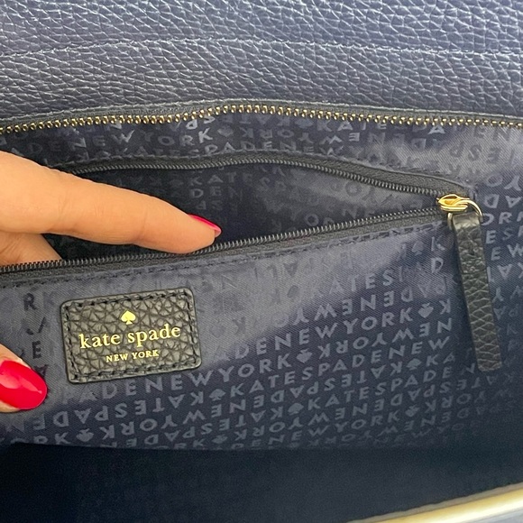 ♠️ Kate Spade NY ♠️ Large Navy Blue Leather Bag 👜 - Picture 8 of 12